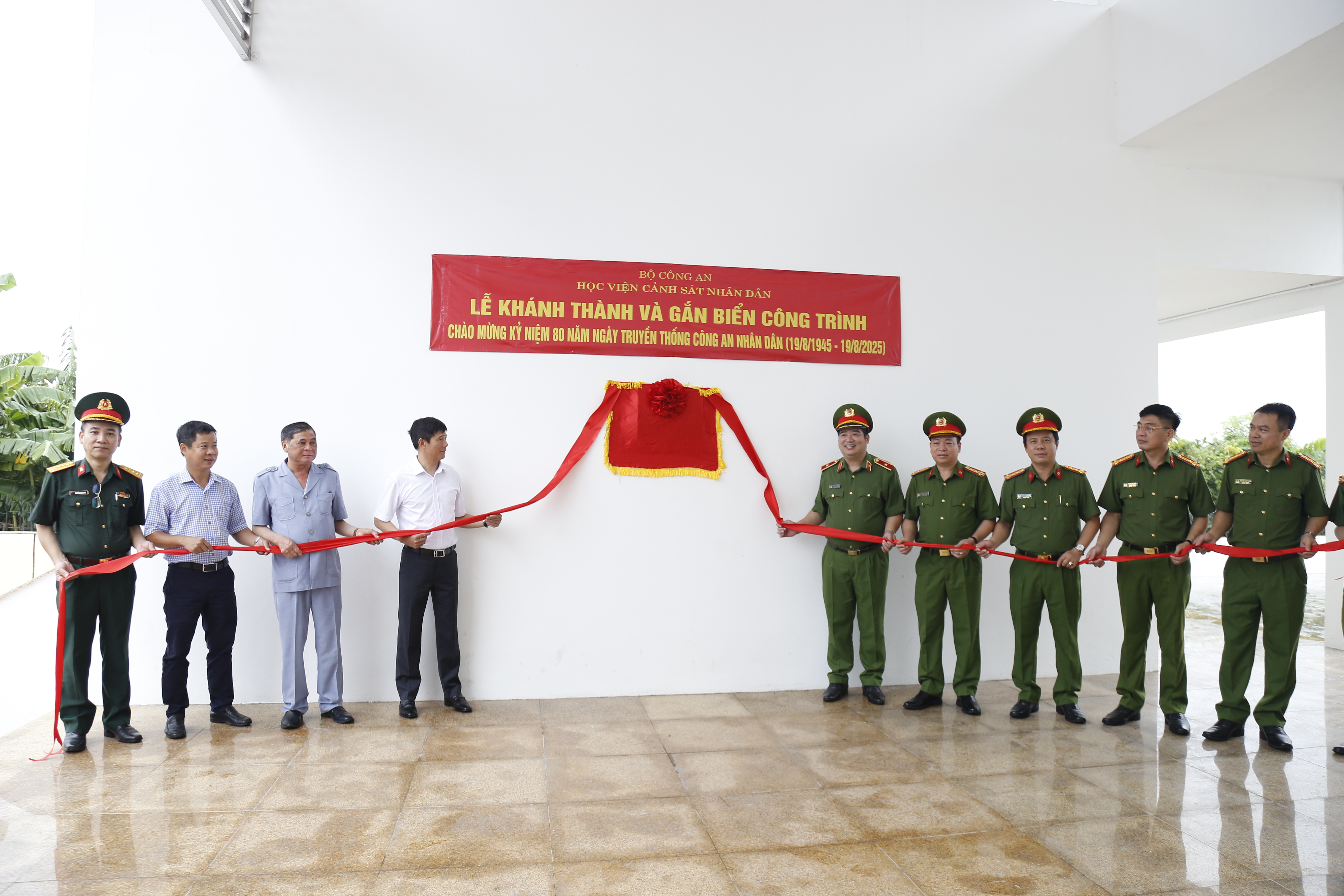 Khánh thành trường bắn ngầm kết hợp khán đài có mái che sân vận động thuộc Học viện Cảnh sát nhân dân